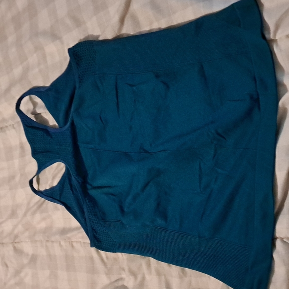 Fabletics tank dark teal worn once size medium - Picture 3 of 3